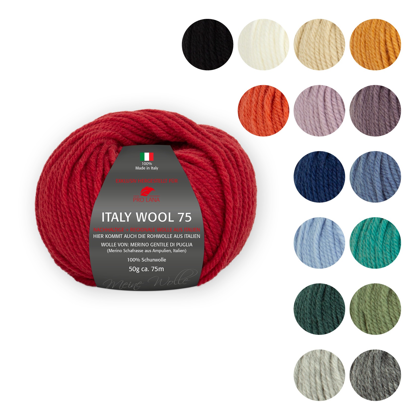 Pro Lana Italy-Wool - Übersicht Pro Lana Italy-Wool - Übersicht