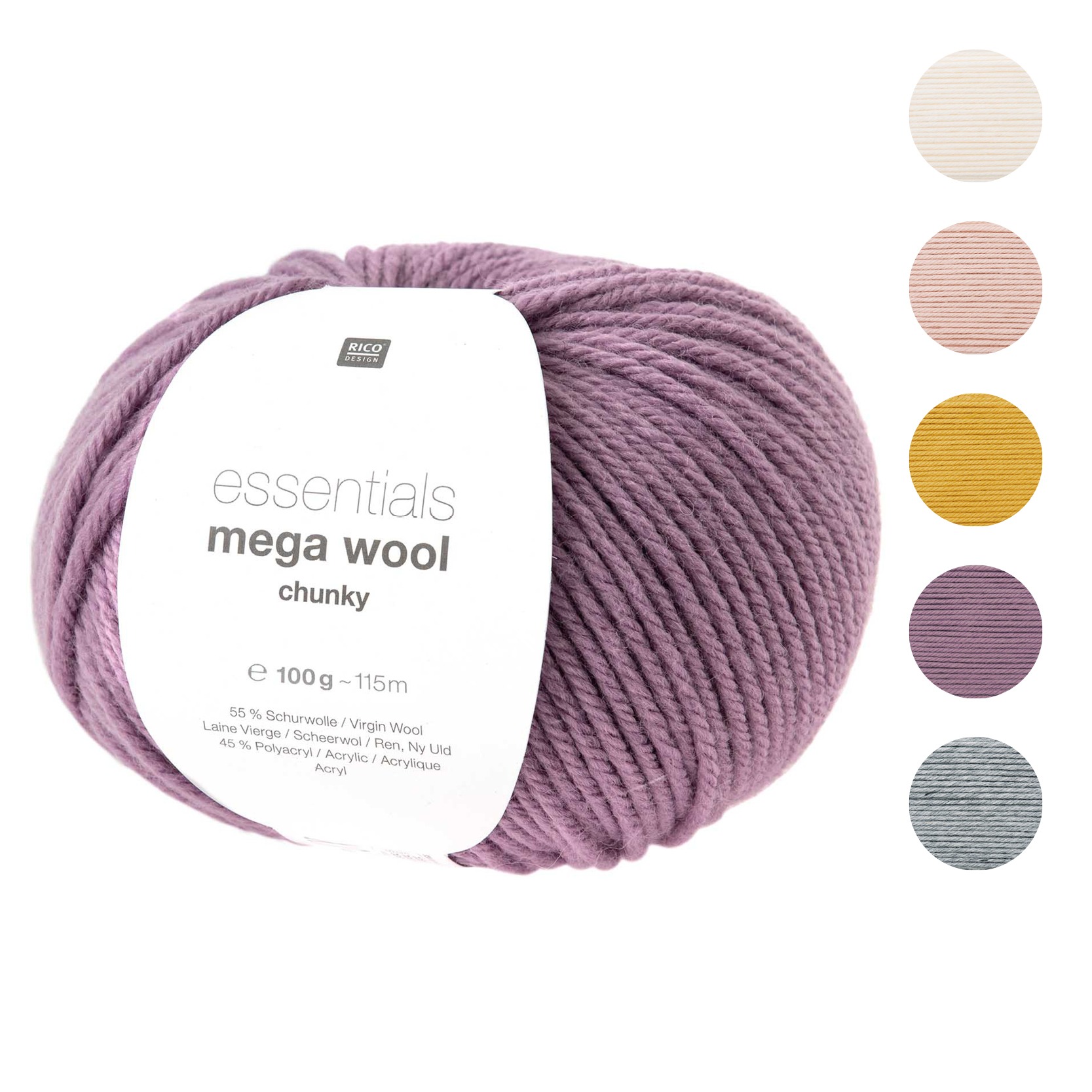 Rico Design – Essentials Mega Wool Chunky Übersicht