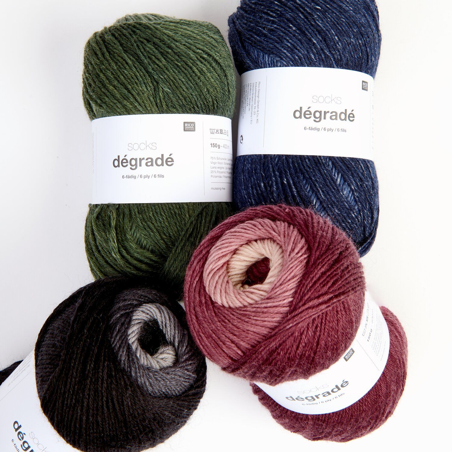 Socks Dégradé 6-fädig Übersicht