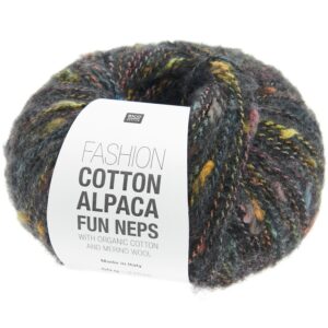 FASHION COTTON ALPACA FUN NEPS - 006 Schwarz
