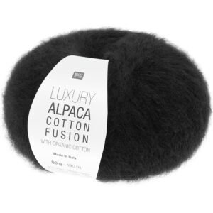 LUXURY ALPACA COTTON FUSION - 008 Schwarz